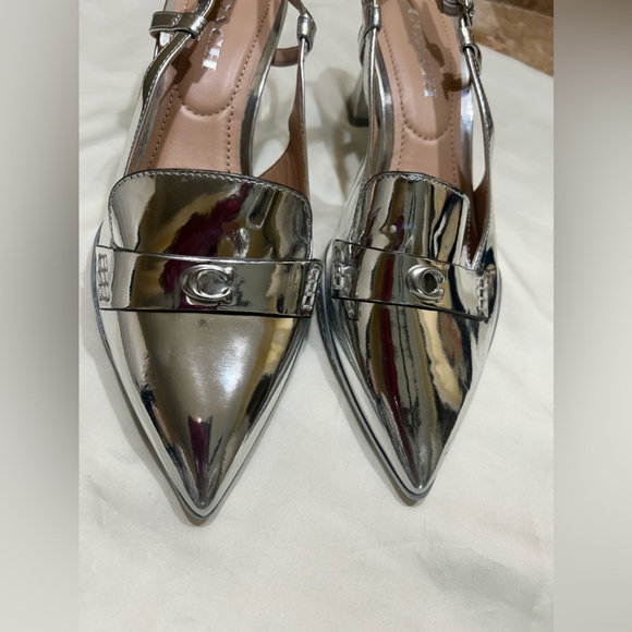 Coach Nikola Slingback Kitten Heel Pumps size 7 - Picture 2 of 8